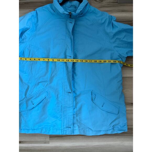 Lands’ End Women’s XL Windbreaker Blue Lightweight Jacket 18-20 Outdoor Travel - Picture 7 of 8